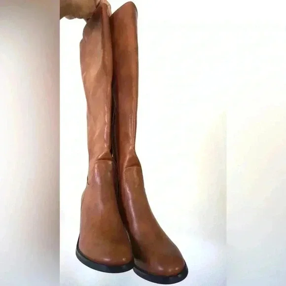 Venus Women's Fall Heeled Fashion Boots, Knee-High, Chestnut, size 6.5 - Picture 3 of 3